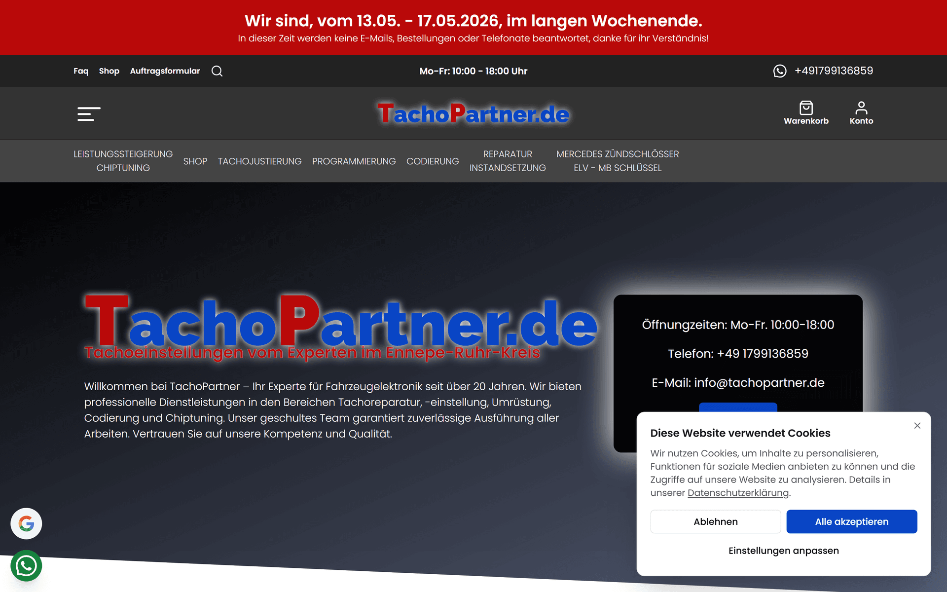 TachoPartner Website